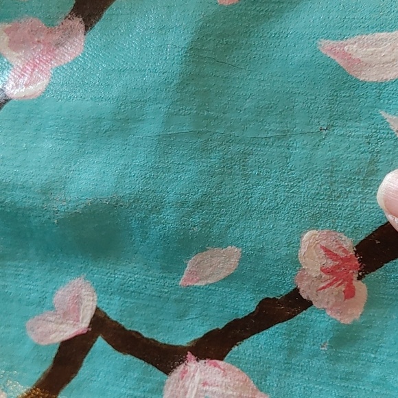 NWT Suko Jeans Cropped Jean Jacket Hand Painted Medium - Picture 15 of 16